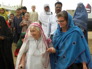 Dr. Ruth Pfau mit ihrer engsten Mitarbeiterin Claudia Villani © MALC Karachi 